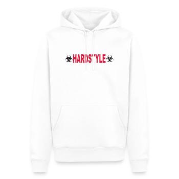 Hardstyle - Männer Premium Bio Hoodie - Weiß - Vorne - Nico (187cm)