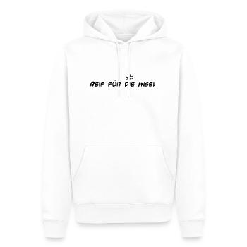 Prêt pour l'île - Sweat à capuche Premium bio Homme - blanc - Devant - Nico (187cm)