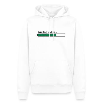 wedding loading 80% - Männer Premium Bio Hoodie - Weiß - Vorne - Nico (187cm)