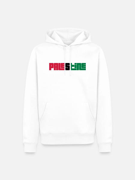 Palestine - Männer Premium Bio Hoodie - Weiß