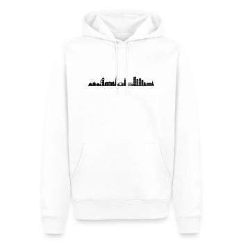 Skyline - Mülheim Ruhr - Männer Premium Bio Hoodie - Weiß - Vorne - Nico (187cm)
