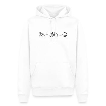 Mountain bike MTB Mountain biker Mountains bike funny - Men’s Premium Organic Hoodie - white - Front - Nico (187cm)