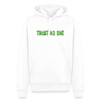 Vertraue niemandem Inspirierende Liebe Motivation Vibes - Männer Premium Bio Hoodie - Weiß - Vorne - Nico (187cm)