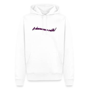 Adawwwrable - Sweat à capuche Premium bio Homme - blanc - Devant - Nico (187cm)