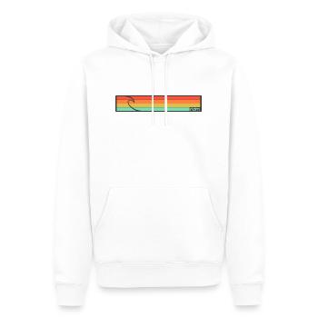 ridm surf stripes - Männer Premium Bio Hoodie - Weiß - Vorne - Nico (187cm)