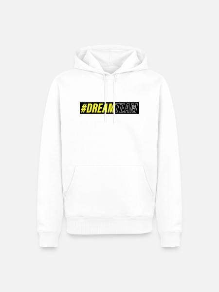 dream team - Männer Premium Bio Hoodie - Weiß