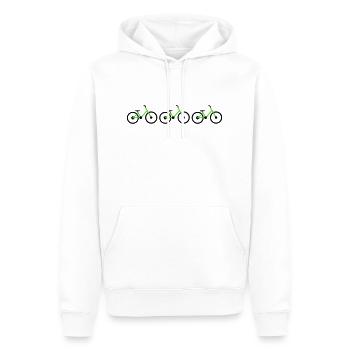 Bicycles - Men’s Premium Organic Hoodie - white - Front - Nico (187cm)