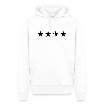 Stars - Men’s Premium Organic Hoodie - white - Front - Nico (187cm)