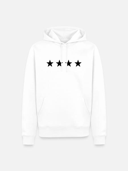 Stars - Men’s Premium Organic Hoodie - white