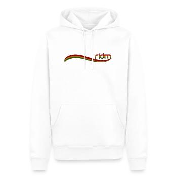 ridm flag - Männer Premium Bio Hoodie - Weiß - Vorne - Nico (187cm)
