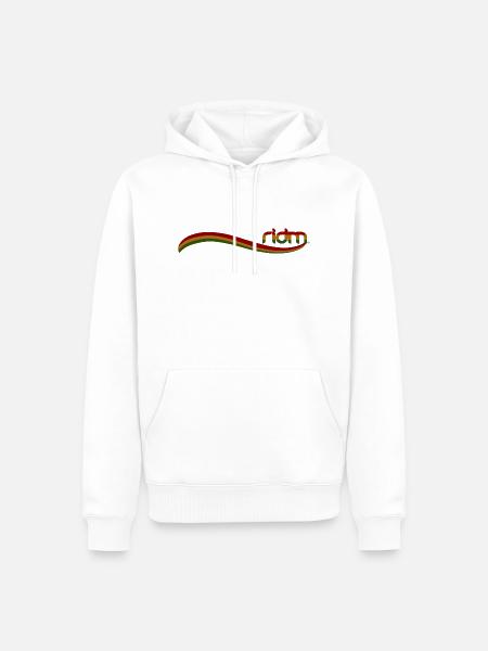 Drapeau RIDM - Sweat à capuche Premium bio Homme - blanc