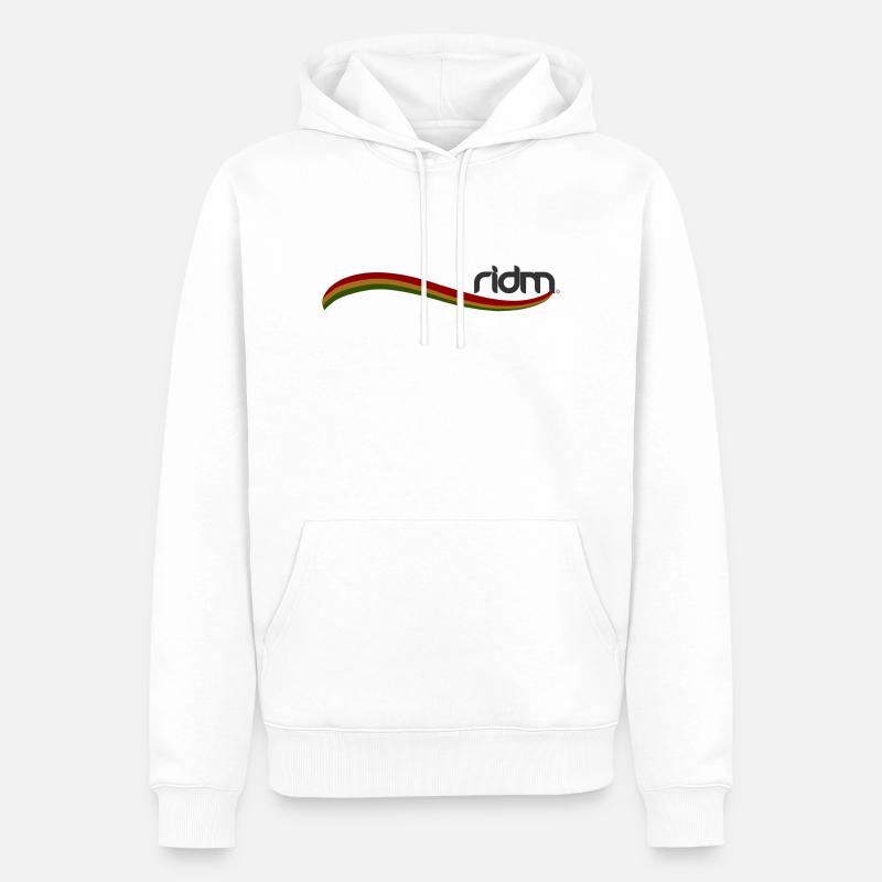 Drapeau RIDM - Sweat à capuche Premium bio Homme - blanc