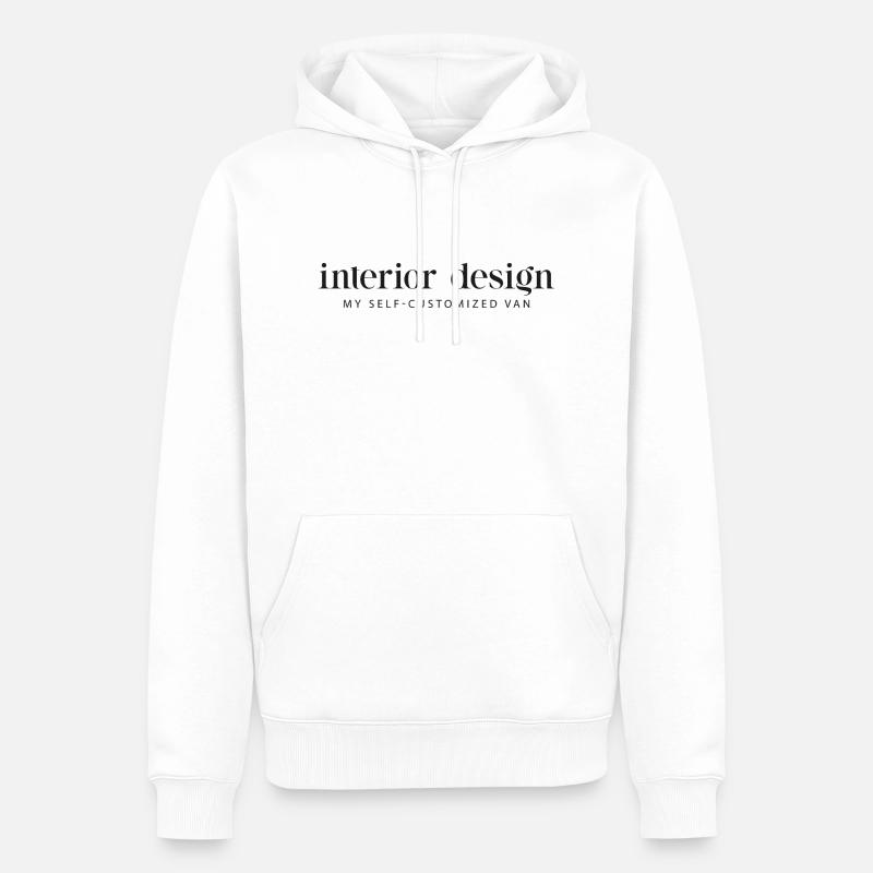 Design d’intérieur - Conversion de fourgonnette - Sweat à capuche Premium bio Homme - blanc