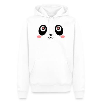 Amour de panda - Sweat à capuche Premium bio Homme - blanc - Devant - Nico (187cm)