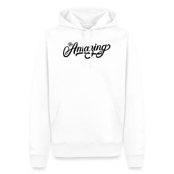 Be Amazing - Männer Premium Bio Hoodie - Weiß - Vorne - Nico (187cm)