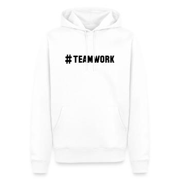 # teamwork - Männer Premium Bio Hoodie - Weiß - Vorne - Nico (187cm)