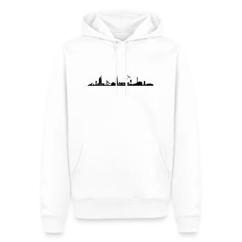 Skyline - Helgoland - Männer Premium Bio Hoodie - Weiß - Vorne - Nico (187cm)