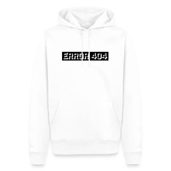 404 Error Computer Message - Men’s Premium Organic Hoodie - white - Front - Nico (187cm)
