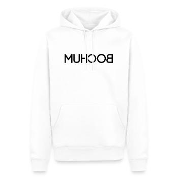 Bochum - seitenverkehrt - Ruhrpott - Männer Premium Bio Hoodie - Weiß - Vorne - Nico (187cm)