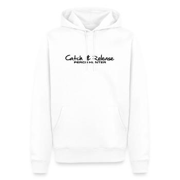 C & R perche Hunter - Sweat à capuche Premium bio Homme - blanc - Devant - Nico (187cm)