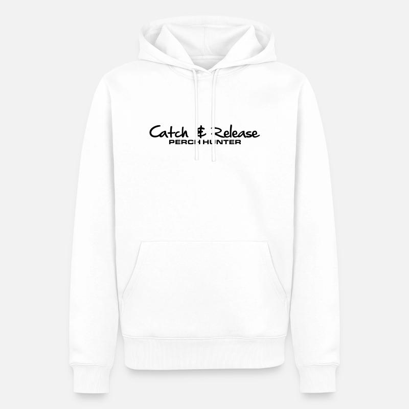 C & R perche Hunter - Sweat à capuche Premium bio Homme - blanc