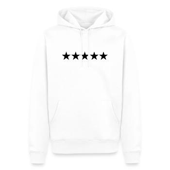 stars - Sweat à capuche Premium bio Homme - blanc - Devant - Nico (187cm)