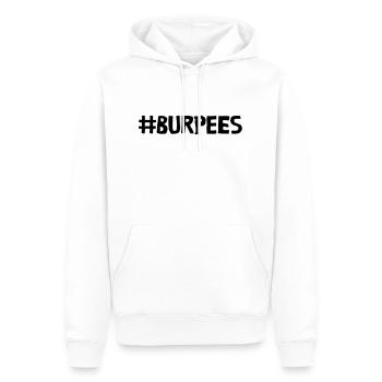 Burpees Hashtag - Männer Premium Bio Hoodie - Weiß - Vorne - Nico (187cm)