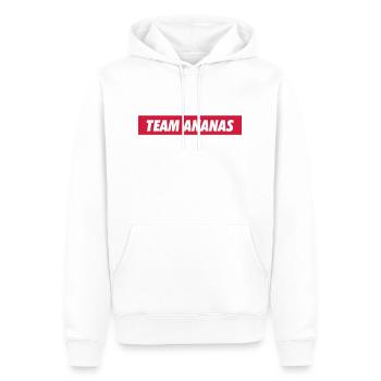 team ananas - Männer Premium Bio Hoodie - Weiß - Vorne - Nico (187cm)