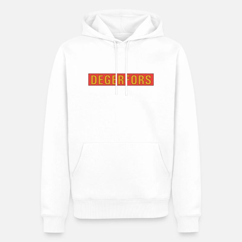 Degerfors - Sweat à capuche Premium bio Homme - blanc