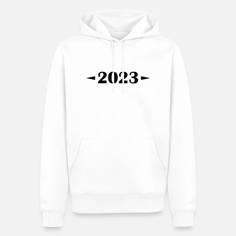 2023 - Männer Premium Bio Hoodie - Weiß