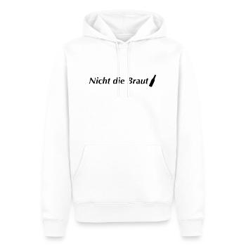 Shirt Design Nicht die Braut - Männer Premium Bio Hoodie - Weiß - Vorne - Nico (187cm)