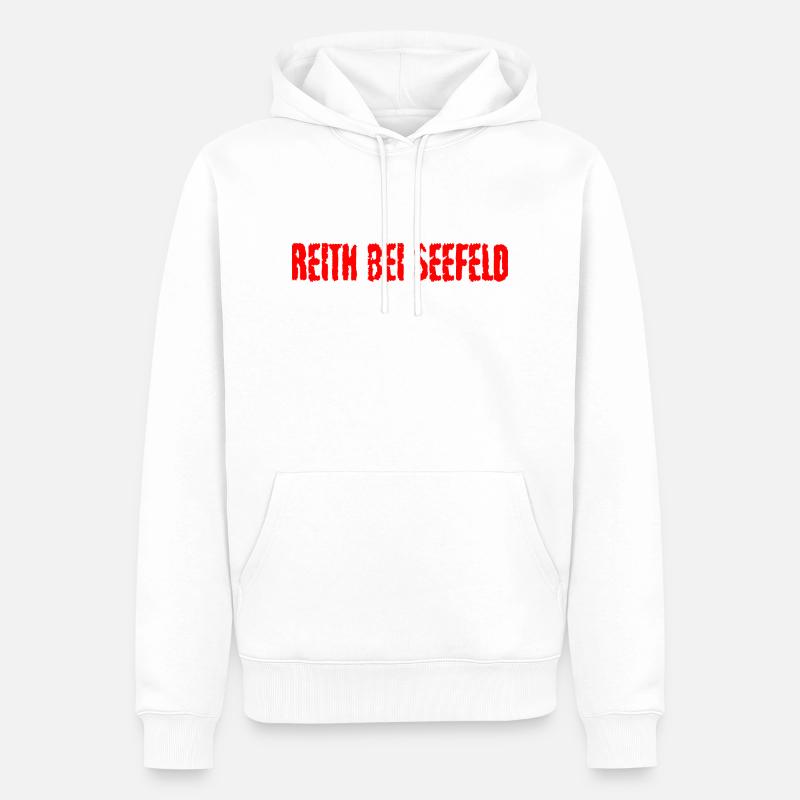 Reith bei Seefeld texte rouge - Sweat à capuche Premium bio Homme - blanc