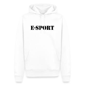 E-Sport - Männer Premium Bio Hoodie - Weiß - Vorne - Nico (187cm)