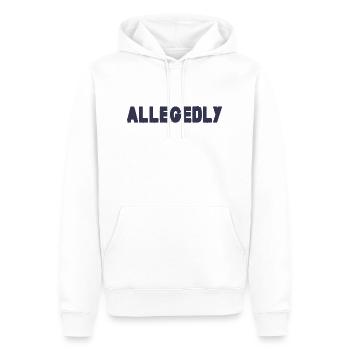 Prétendument - Sweat à capuche Premium bio Homme - blanc - Devant - Nico (187cm)