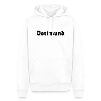 Dortmund - Männer Premium Bio Hoodie - Weiß - Vorne - Nico (187cm)