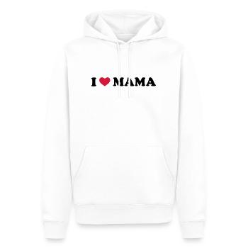 I Love Mama - Männer Premium Bio Hoodie - Weiß - Vorne - Nico (187cm)