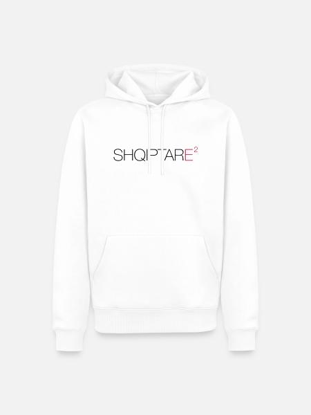SHQIPTARE - Men’s Premium Organic Hoodie - white