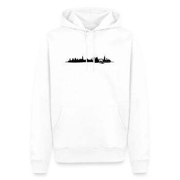 Skyline Venedig Wasser - Männer Premium Bio Hoodie - Weiß - Vorne - Nico (187cm)