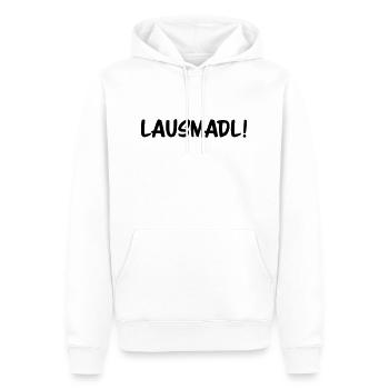 Lausmadl - Männer Premium Bio Hoodie - Weiß - Vorne - Nico (187cm)
