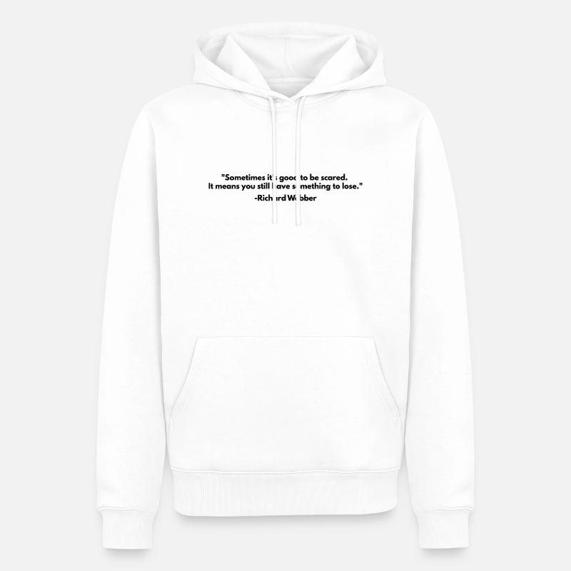 Citations de Richard Webber - Sweat à capuche Premium bio Homme - blanc