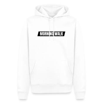 Morning - Men’s Premium Organic Hoodie - white - Front - Nico (187cm)