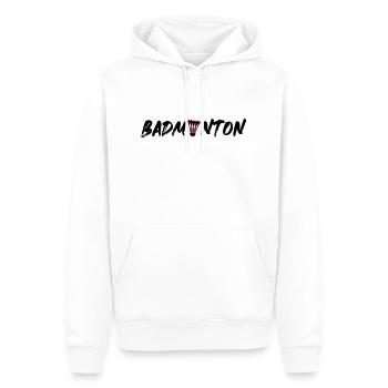 federball Badminton symbol - Männer Premium Bio Hoodie - Weiß - Vorne - Nico (187cm)