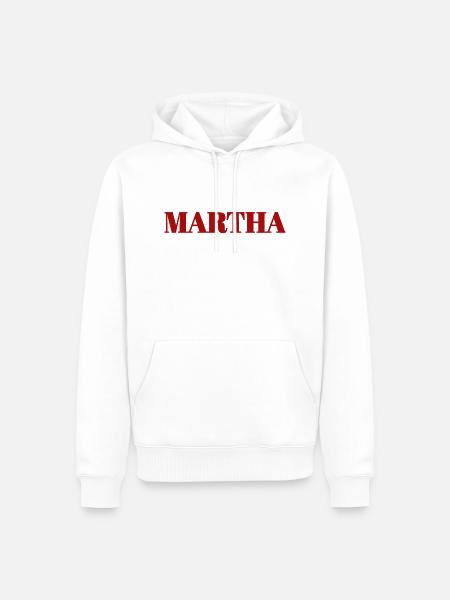 Martha - Men’s Premium Organic Hoodie - white
