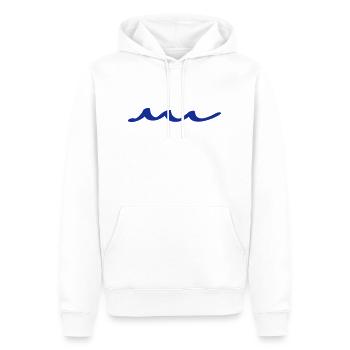 wellen - Männer Premium Bio Hoodie - Weiß - Vorne - Nico (187cm)