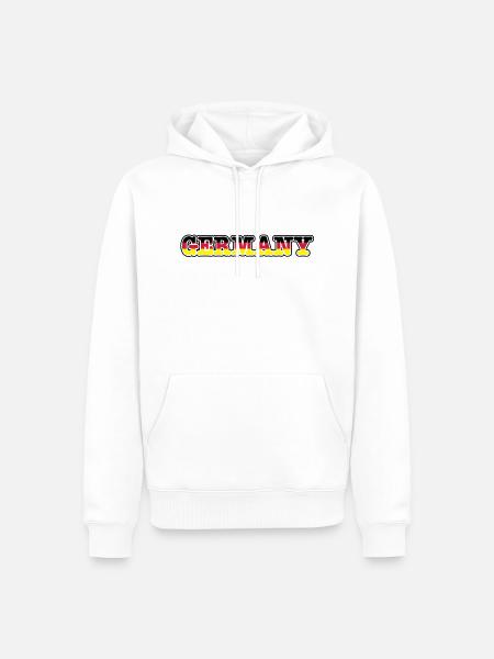 germany - Männer Premium Bio Hoodie - Weiß