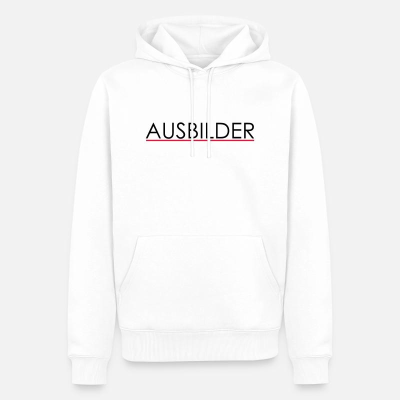 instructor - Sweat à capuche Premium bio Homme - blanc