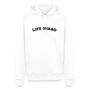 LIFEGUARD - Männer Premium Bio Hoodie - Weiß - Vorne - Nico (187cm)