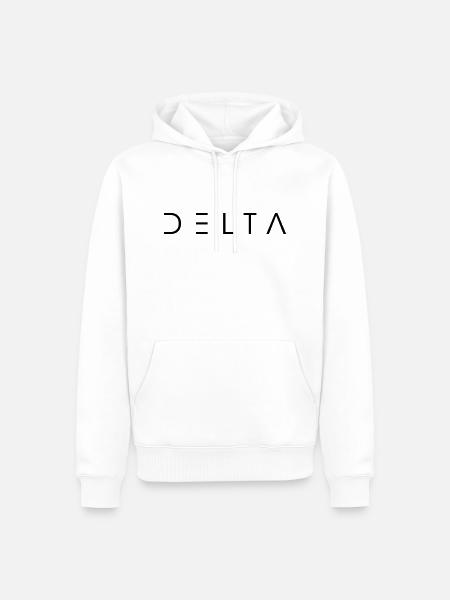 delta - Men’s Premium Organic Hoodie - white