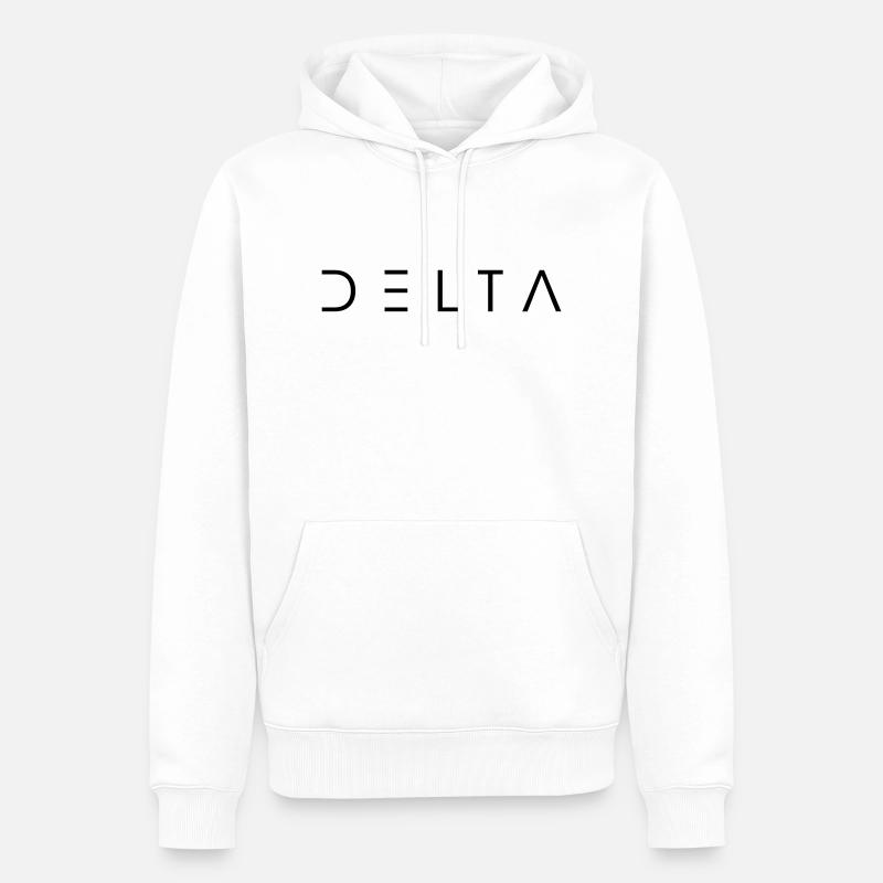 delta - Sweat à capuche Premium bio Homme - blanc
