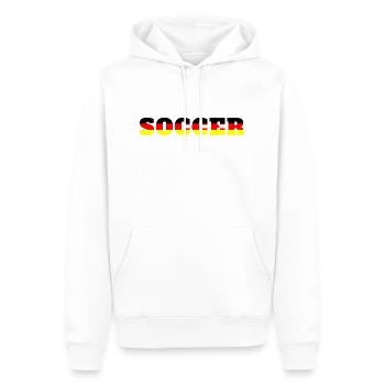 Fußball Soccer - Men’s Premium Organic Hoodie - white - Front - Nico (187cm)